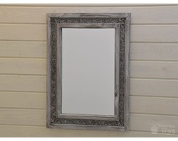LUSTRO LUSTERKO SZARE PROSTOKĄT RETRO SHABBY CHIC