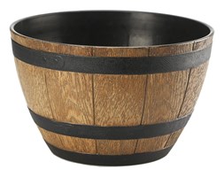 Donica Barrel 50cm, brąz jasny