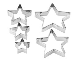 Wykrawaczki metalowe 5szt. GWIAZDA