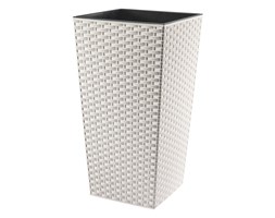 Doniczka Finezja Rattan 25cm, krem.