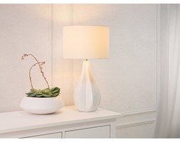 Nowoczesna lampka nocna - lampa stojąca w kolorze białym - SANTEE