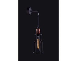 Kinkiet Nowodvorski Workshop 6605 A lampa oprawa ścienna loft 1x60W E27 czarny/miedź