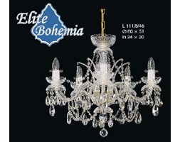 Żyrandol kryształowy 5-ramienny - Elite Bohemia