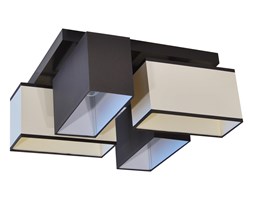 Lampa sufitowa - JULS4120D - abażur ECRU PCV, CIEMNY BRĄZ