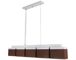 Lampa wisząca - JULS52BRDKB 130 cm - abażur BRĄZOWY