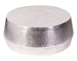 Dekoria Stolik kawowy Imbra Silver śr. 90cm, 90 × 90 × 37 cm