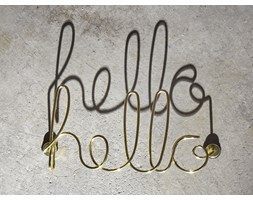 Dekor ścienny Umbra Hello Brass