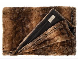 Koc futrzany Winter Home Beaver 140x200