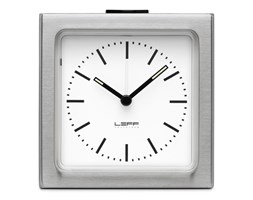 Budzik LEFF block steel white index