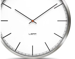 Zegar LEFF one35 steel white index