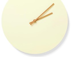 Zegar ścienny Menu Steel Wall Clock Yellow