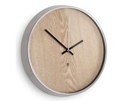 Zegar ścienny Umbra Madera Natural/Nickel