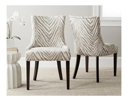 Krzeslo Safavieh zestaw 2 sztuki " BECCA 19"H GREY & WHITE "