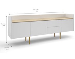Komoda Unit 3+2 biały/dąb sonoma