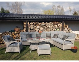 PORTO narożnik ogrodowy ze stołem jadalnym NR 0138