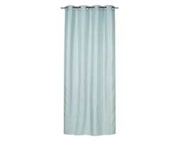 Zasłona gotowa AZURRO kolor Niebieski 140 x 260 cm Kółka 200 g/m² INSPIRE