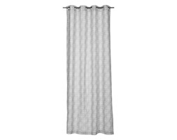 Zasłona gotowa KORONKA kolor Szary 140 x 250 cm Kółka 160 g/m² INSPIRE
