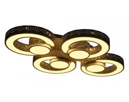 Plafon LED czarny z pilotem - P090
