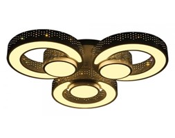 Plafon LED czarny 66x66x10cm - P091