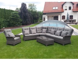Bel Giardino SOFIA Ekskluzywne meble ogrodowe. Zestaw wypoczynkowy z narożnikiem