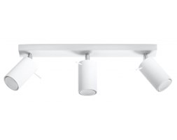 WYS. 24H! Spot LAMPA sufitowa downlight OVAL 3xGU10 biały REGULOWANE reflektory szyna LISTWA do garderoby