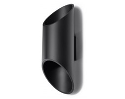 Metalowy Kinkiet LAMPA ścienna spot TUBA 30 cm okrągły walec OPRAWA minimalistyczna CZARNY REFLEKSY ŚWIETLNE