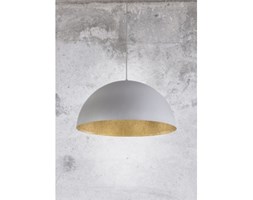 PROMOCJA! LAMPA wisząca SFERA 50cm 30141 SIGMA klasyczna OPRAWA nad stół ZWIESZANA kopuła szary/złoty