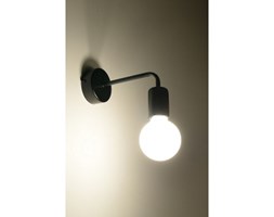 Kinkiet świeca LAMPA ścienna STICKS metalowa OPRAWA molecular pałąk LOFT druciany bubble kije wygięty czarna