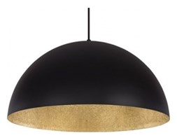 LAMPA wisząca SFERA 50cm 30137 SIGMA klasyczna OPRAWA nad stół ZWIESZANA kopuła czarny/złoty