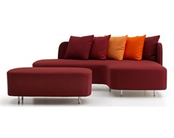 Narożnik bordowy MINIMA z ottomaną, Offecct