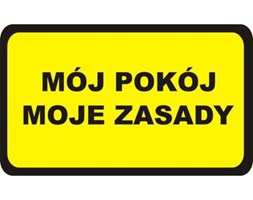 Naklejka MÓJ POKÓJ MOJE ZASADY