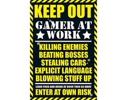 Plakat GAMING KEEP OUT 61 x 91,5 cm