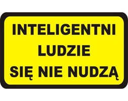 Naklejka INTELIGENTNI LUDZIE