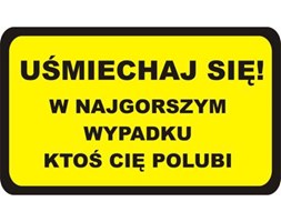 Naklejka UŚMIECHAJ SIĘ