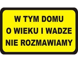 Naklejka W TYM DOMU
