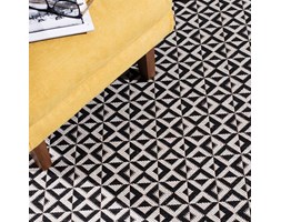 Dekoria Dywan Modern Geometric black/wool 120x170cm, 120 × 170 cm
