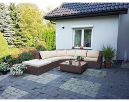 Bel Giardino MARBELLA Meble technorattan do ogrodu i na taras. Narożnik modułowy