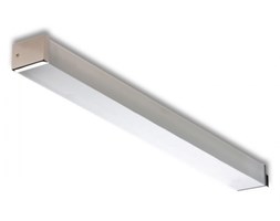 LM K 2000/24W KINKIET LAMPA ŚCIENNA LUSTRO METAL CHROM TWORZYWO BIAŁY MATOWE T5 1x24W 60 CM LED