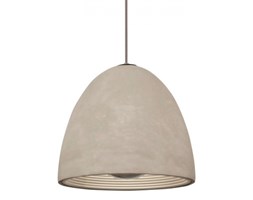 LM Z 007/L LAMPA WISZĄCA ŻYRANDOL ZWIS 40 CM BETON SZARY METAL CHROM E27 LED