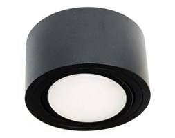 LM P 100 BK PLAFON NOWOCZESNA LAMPA SUFITOWA OPRAWA NATYNKOWA 12 CM ALUMINIUM CZARNY GX53 LED NISKI