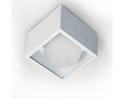 LM P 501 WH PLAFON NOWOCZESNA LAMPA SUFITOWA OPRAWA NATYNKOWA 10x10 CM ALUMINIUM BIAŁY GX53 LED NISKI