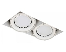 PP Design 618/2 WH OPRAWA HALOGENOWA LED WPUSZCZANA OCZKO BEZRAMKOWA REGULOWANA BIAŁY ES111 QR111 AR111 GU10 G53