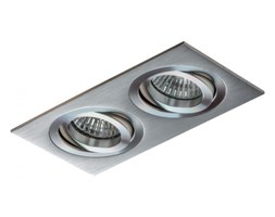 PP Design 710/2 OPRAWA HALOGENOWA LED WPUSZCZANA OCZKO REGULOWANA ALUMINIUM DRAPANE MR16 GU10 GU5,3