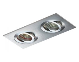 PP Design 716/2 OPRAWA HALOGENOWA LED WPUSZCZANA OCZKO REGULOWANA ALUMINIUM DRAPANE MR16 GU10 GU5,3