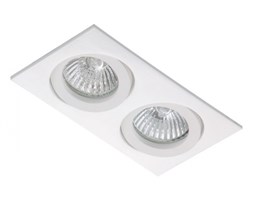 PP Design 821/2 OPRAWA HALOGENOWA LED WPUSZCZANA OCZKO REGULOWANA ALUMINIUM BIAŁY MR16 GU10 GU5,3