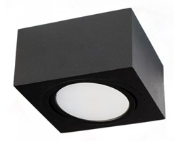 PP Design P 101 BK PLAFON NOWOCZESNA LAMPA SUFITOWA OPRAWA NATYNKOWA 12x12 CM ALUMINIUM CZARNY GX53 LED NISKI