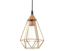 Lampa wisząca TARBES 1 Eglo styl industrialny tworzywo sztuczne stal nierdzewna