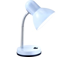 Lampa biurkowa BASIC Globo styl nowoczesny, metal, plastik, tworzywo sztuczne