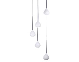 Lampa Wisząca Aga 5 Azzardo styl retro vintage metal szkło