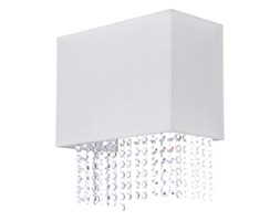 Kinkiet Glamour Azzardo styl glamour kryształ metal kryształ tkanina